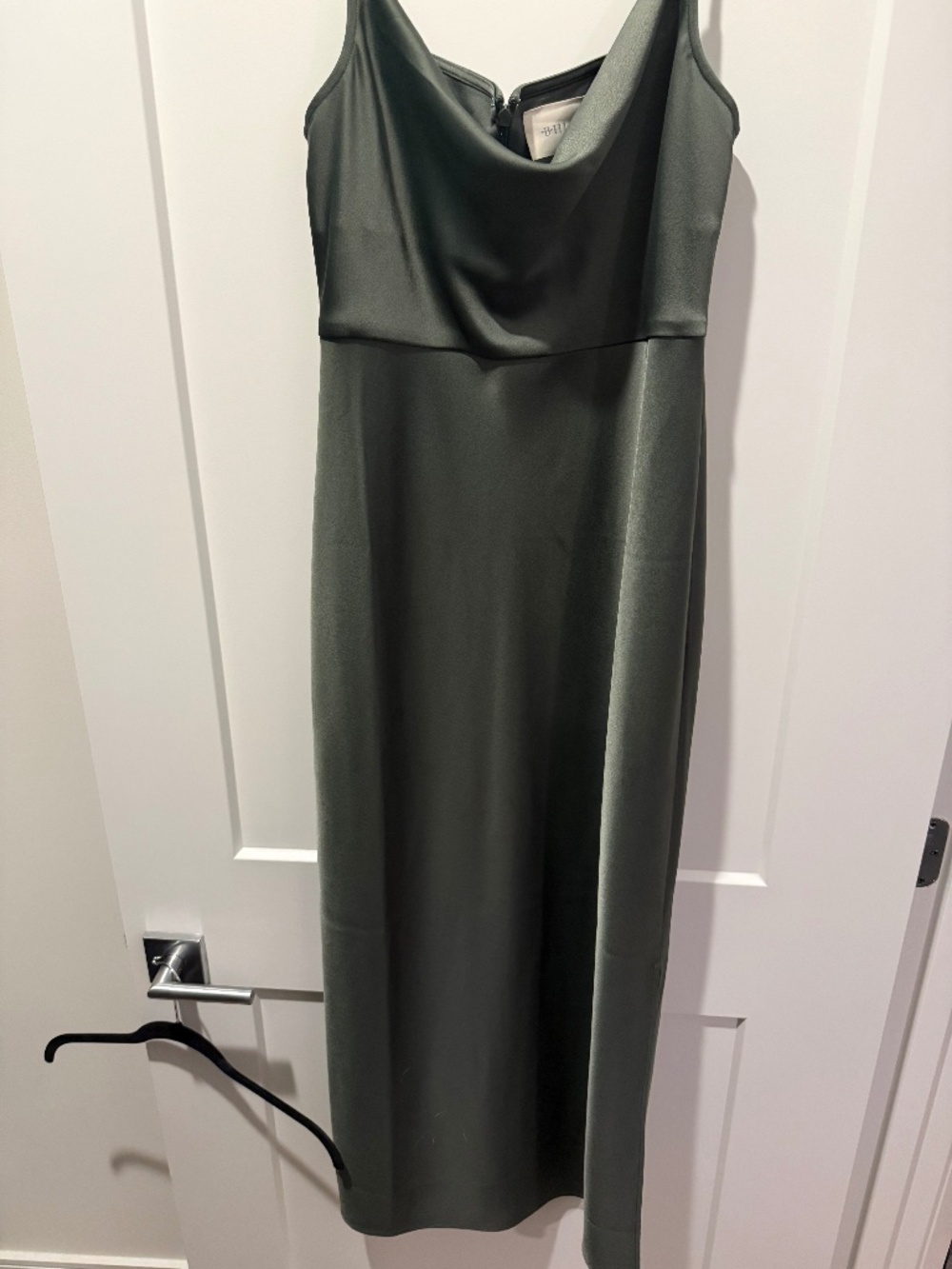 BHLDN Cowl Neck Midi Slip Dress